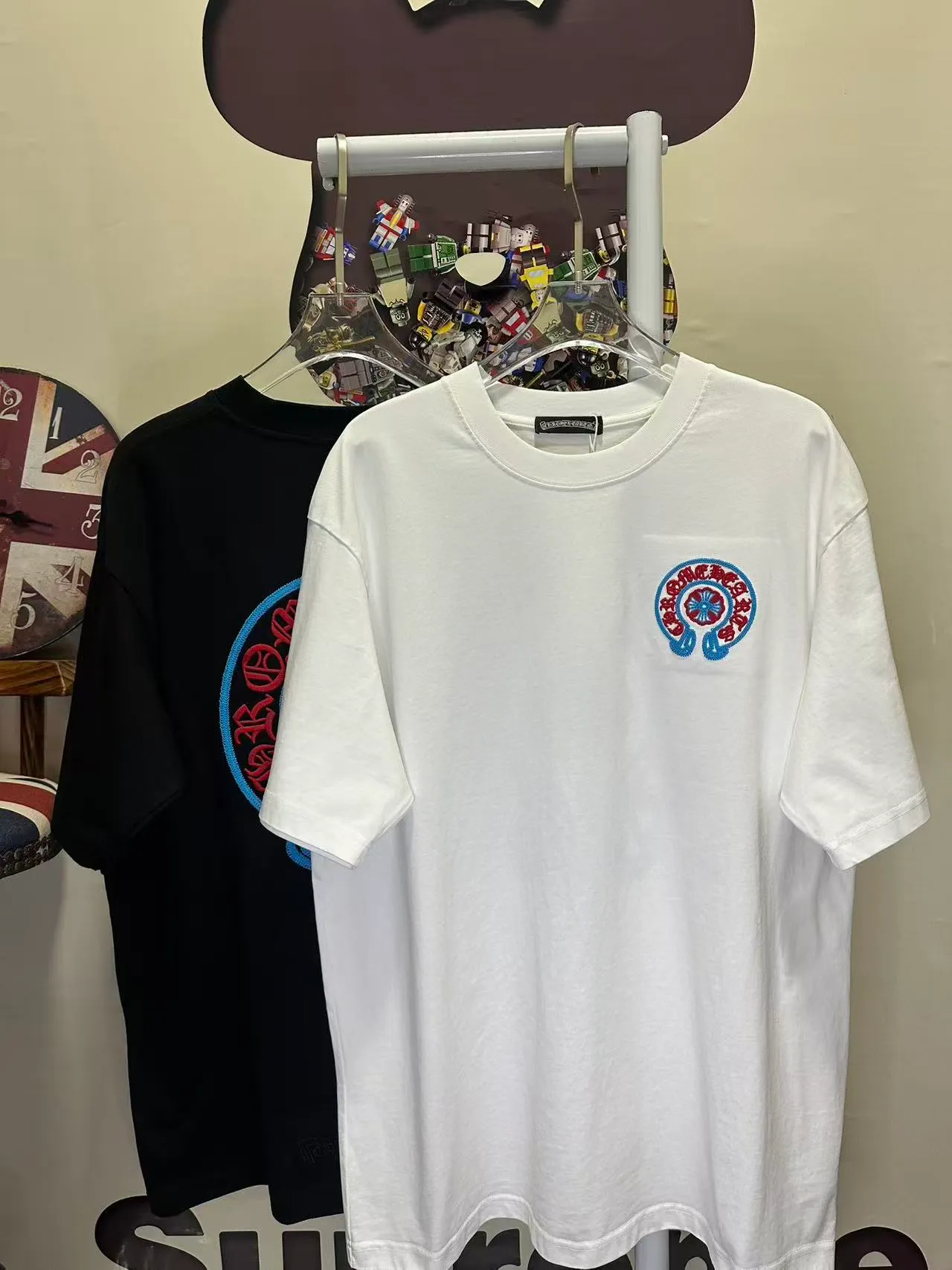 Come Hearts 3D ， Classic Logo ， 。 ： 🪡 ➕ ：Black White SIZE：S-XXL